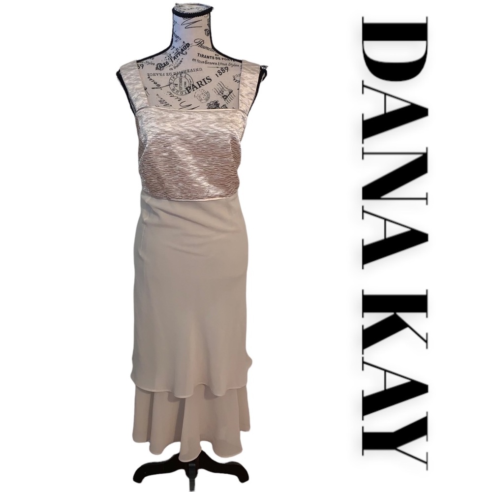 Dana Kay Gold And Cream Ladies Dress Size 18W